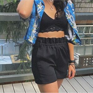 ARITZIA WILFRED FREE paper bag dress shorts